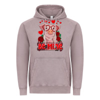 Vintage Zinc be mine valentine's day baby pig Vintage Hoodie - RanaPortraitStore