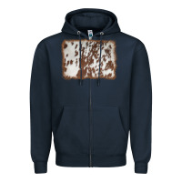 Navy cowhide background Zipper Hoodie - AdoDesignShop