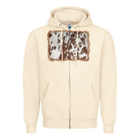 Sandshell cowhide background Zipper Hoodie - AdoDesignShop