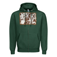 Sports Green cowhide background Zipper Hoodie - AdoDesignShop