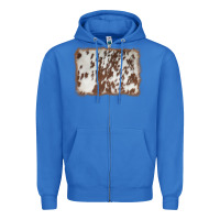 True Royal cowhide background Zipper Hoodie - AdoDesignShop