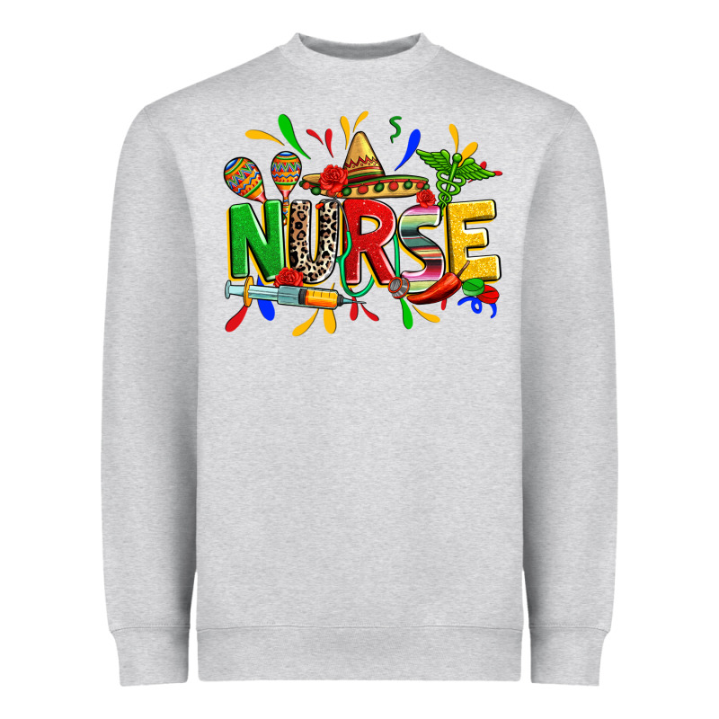 Cinco De Mayo Nurse Heavyweight Sweatshirt by Zillion Design Studio | Teevron