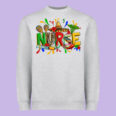 Cinco De Mayo Nurse Heavyweight Sweatshirt Designed By Zillion Design Studio