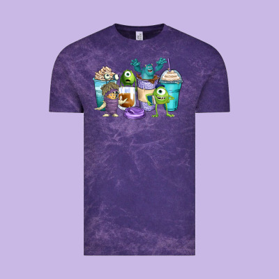 Cartoon Characters Coffee Cups Vintage Tee Designed By Zillion Design Studio