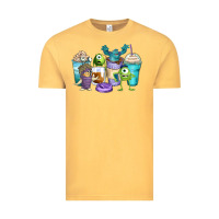 Vintage Mustard cartoon characters coffee cups Vintage Tee - Zillion Design Studio