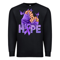 Black Hope all Cancers nails Premium Sweatshirt - NancyCooperArtShop