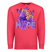 Cardinal Hope all Cancers nails Premium Sweatshirt - NancyCooperArtShop