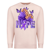 Pale Pink Hope all Cancers nails Premium Sweatshirt - NancyCooperArtShop