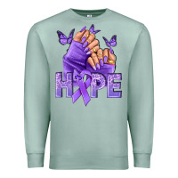 Seafoam Hope all Cancers nails Premium Sweatshirt - NancyCooperArtShop