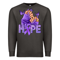 Smoke Hope all Cancers nails Premium Sweatshirt - NancyCooperArtShop