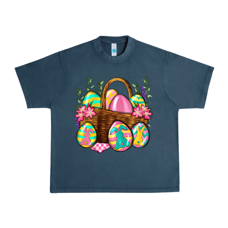 Easter Eggs With Basket Easter Day Urban Heavy Tee by Neo Western | Teevron