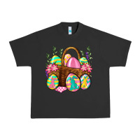 Pigment Black Easter eggs with basket Easter Day Urban Heavy Tee - Neo Western