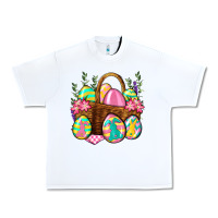 White Easter eggs with basket Easter Day Urban Heavy Tee - Neo Western