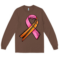 Chestnut breast cancer sport ribbons Long Sleeve Tee - AdoDesignShop