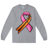 Heather Grey breast cancer sport ribbons Long Sleeve Tee - AdoDesignShop