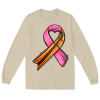 Mushroom breast cancer sport ribbons Long Sleeve Tee - AdoDesignShop