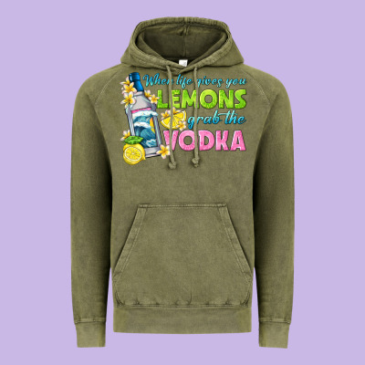 When Life Gives You Lemons Vintage Hoodie Designed By Texasbilliewilder
