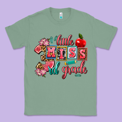 Little Miss 3rd Grade Classic Tee Designed By Adodesignshop