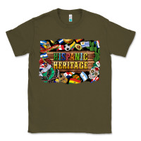 Army Green hispanic heritage flags Classic Tee - BundleAndBundleShop