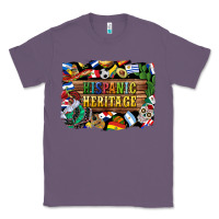 Lavender hispanic heritage flags Classic Tee - BundleAndBundleShop