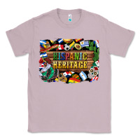 Lilac hispanic heritage flags Classic Tee - BundleAndBundleShop