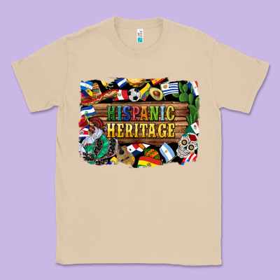 Hispanic Heritage Flags Classic Tee Designed By Bundleandbundleshop