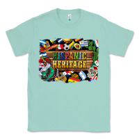 Seafoam hispanic heritage flags Classic Tee - BundleAndBundleShop
