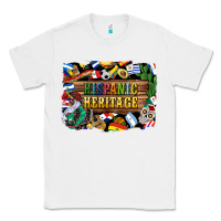 White hispanic heritage flags Classic Tee - BundleAndBundleShop