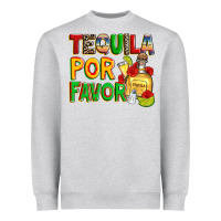 Heather Grey tequila por favor Heavyweight Sweatshirt - Zillion Design Studio