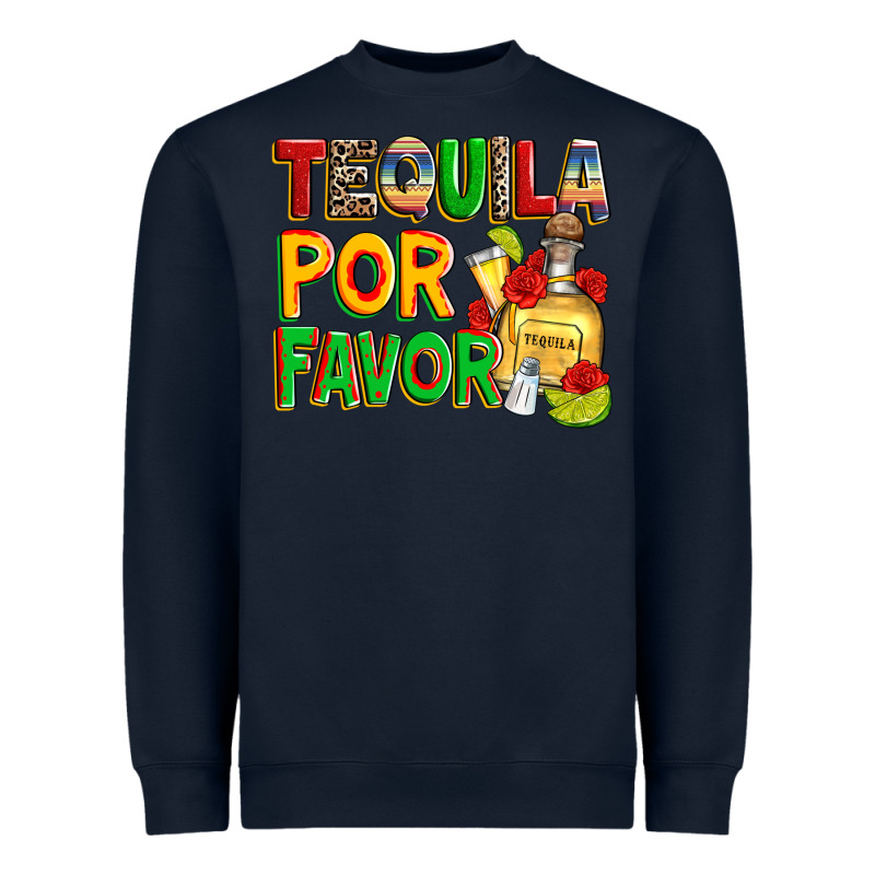 Tequila Por Favor Heavyweight Sweatshirt by Zillion Design Studio | Teevron