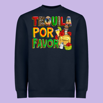 Tequila Por Favor Heavyweight Sweatshirt Designed By Zillion Design Studio