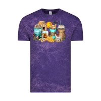 Cloud Purple chicken coffee cups Vintage Tee - Zillion Design Studio