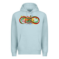 Blue Mist butterfly infinity symbol autism Premium Hoodie - LillyAllenDesigns