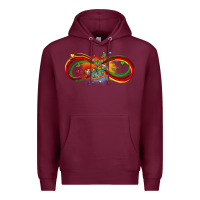 Burgundy butterfly infinity symbol autism Premium Hoodie - LillyAllenDesigns
