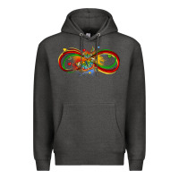 Charcoal Heather butterfly infinity symbol autism Premium Hoodie - LillyAllenDesigns