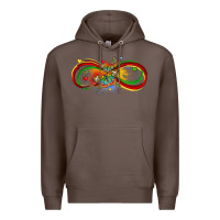 Coffee butterfly infinity symbol autism Premium Hoodie - LillyAllenDesigns