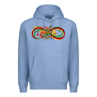 Colony Blue butterfly infinity symbol autism Premium Hoodie - LillyAllenDesigns