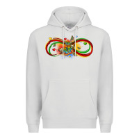 Dove Grey butterfly infinity symbol autism Premium Hoodie - LillyAllenDesigns