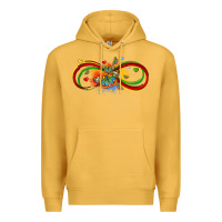 Mustard butterfly infinity symbol autism Premium Hoodie - LillyAllenDesigns