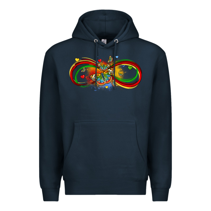 Butterfly Infinity Symbol Autism Premium Hoodie by LillyAllenDesigns | Teevron