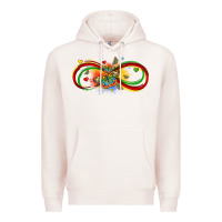 Pale Pink butterfly infinity symbol autism Premium Hoodie - LillyAllenDesigns