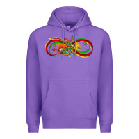 Purple butterfly infinity symbol autism Premium Hoodie - LillyAllenDesigns