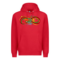 Red butterfly infinity symbol autism Premium Hoodie - LillyAllenDesigns