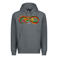 Rock butterfly infinity symbol autism Premium Hoodie - LillyAllenDesigns