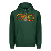 Sports Green butterfly infinity symbol autism Premium Hoodie - LillyAllenDesigns