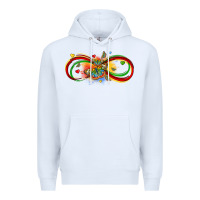 White butterfly infinity symbol autism Premium Hoodie - LillyAllenDesigns