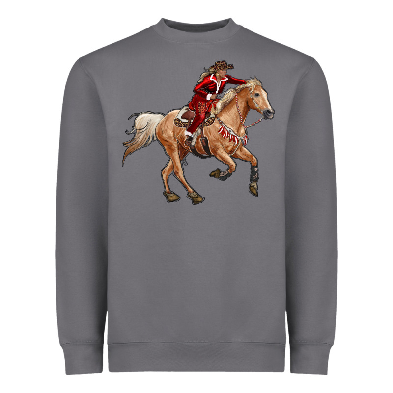 Christmas Cowgirl Heavyweight Sweatshirt by RanaPortraitStore | Teevron