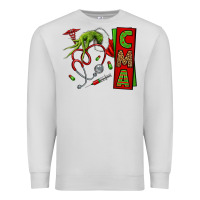 Dove Grey grinch hand cma nurse Premium Sweatshirt - NancyCooperArtShop