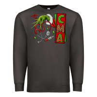 Smoke grinch hand cma nurse Premium Sweatshirt - NancyCooperArtShop
