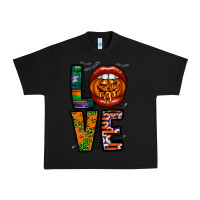 Black Love Halloween Lips Urban Heavy Tee - CowhideDigitalArt